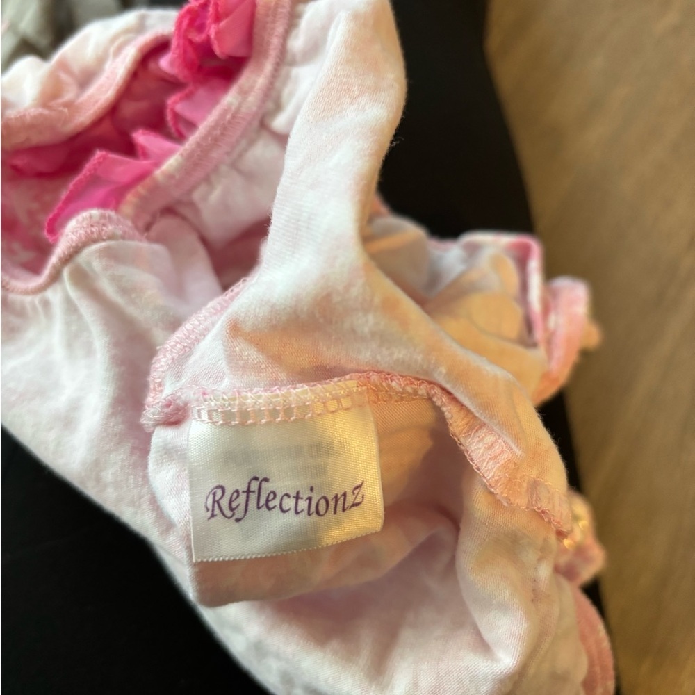 Pink Ruffled Kids Bodysuit - Picture 2 of 4